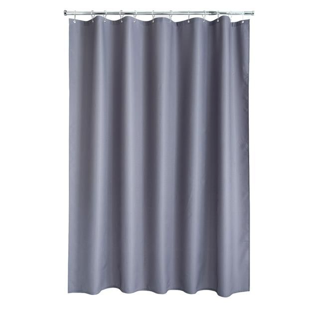 Aqualona Waffle Grey Shower Curtain - McGrocer