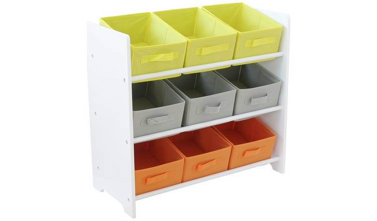 Argos Home 3 Tier White Kids Basket Storage Unit - McGrocer