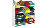 Argos Home 4 Tier Kids Basket Storage Unit with Bins - White - McGrocer