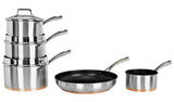 Argos Home 5 Piece Copper Based Pan Set - McGrocer