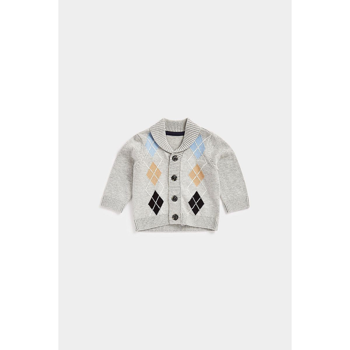 Argyle Knitted Cardigan - McGrocer