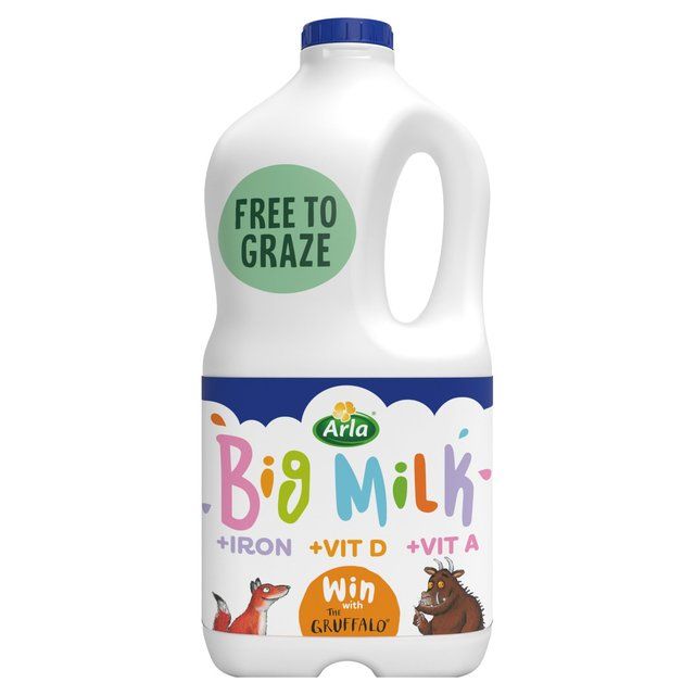Arla Big Milk Fresh Whole Milk Vitamin Enriched for kids 1+ 2L - McGrocer