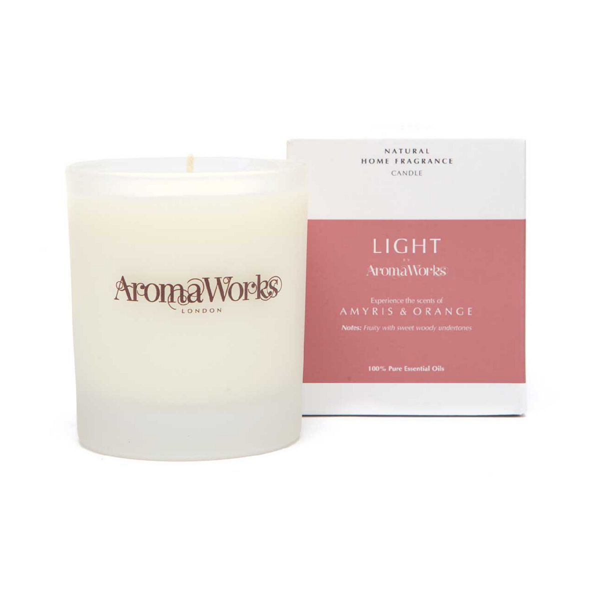 AromaWorks Amyris and Orange Candle 30cl - McGrocer