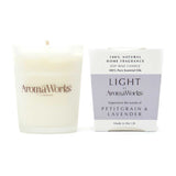 AromaWorks London Light Range - Petitgrain & Lavender 10cl Candle - McGrocer