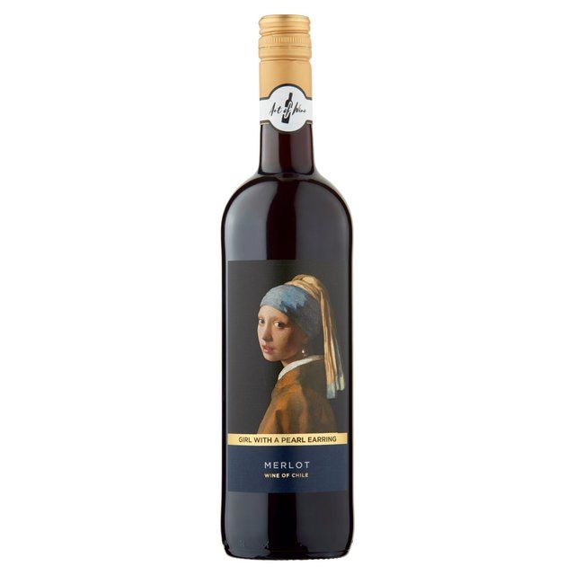 Art of Wine Girl with a Pearl Earring Merlot 75cl - McGrocer