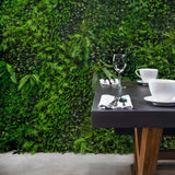 Artificial Mixed Foliage 1m x 1m Wall Panel, Pack of 5 - McGrocer