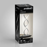 Artika Chrome Swirl LED Table Lamp - McGrocer