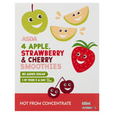 ASDA 4 Apple Strawberry & Cherry Smoothies - McGrocer