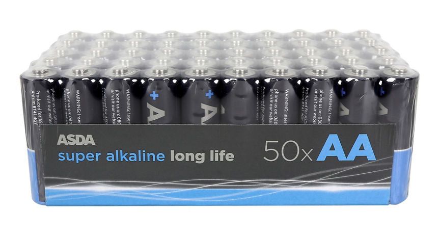 ASDA 50 AA Long Life Super Alkaline Batteries - McGrocer
