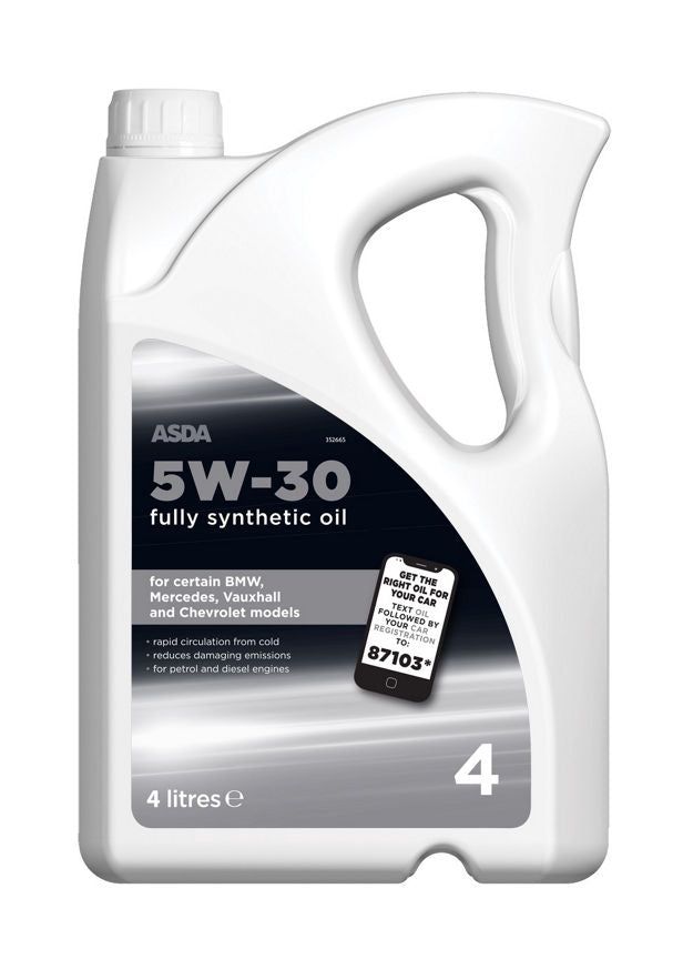 ASDA 5w30 Fully Synthetic BMW Oil 4L - McGrocer