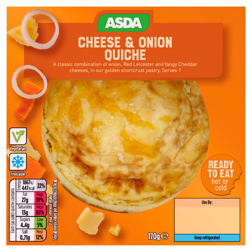 ASDA Cheese & Onion Quiche - McGrocer