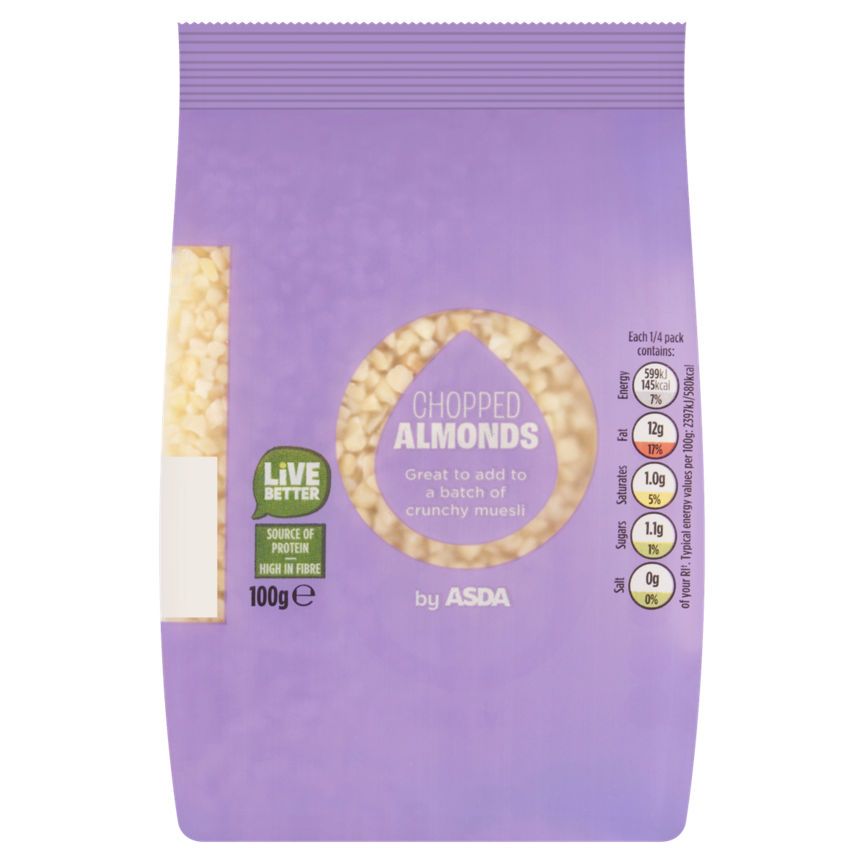 ASDA Chopped Almonds 100g - McGrocer
