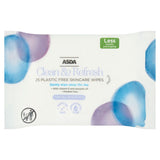 ASDA Clean & Refresh 25 Plastic Free Skincare Wipes - McGrocer