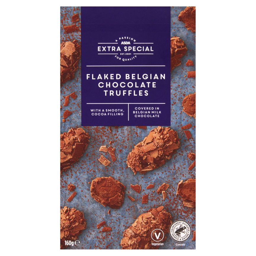 ASDA Extra Special Flaked Belgian Chocolate Truffles 160g - McGrocer
