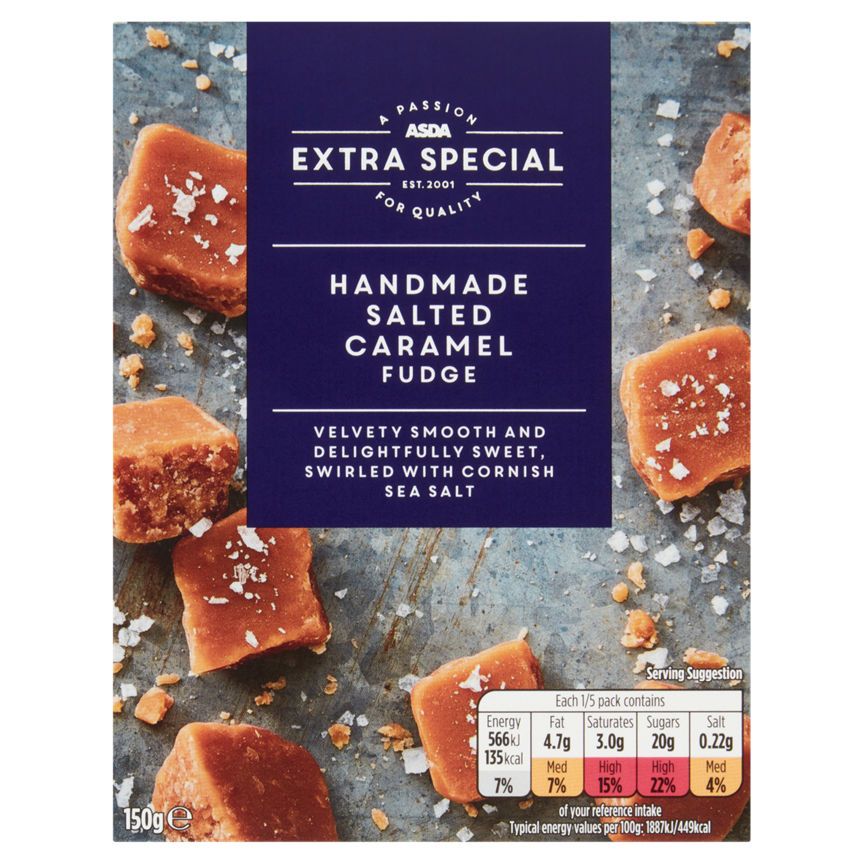 ASDA Extra Special Handmade Salted Caramel Fudge - McGrocer