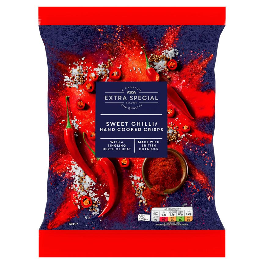 ASDA Extra Special Sweet Chilli Hand Cooked Sharing Crisps - McGrocer