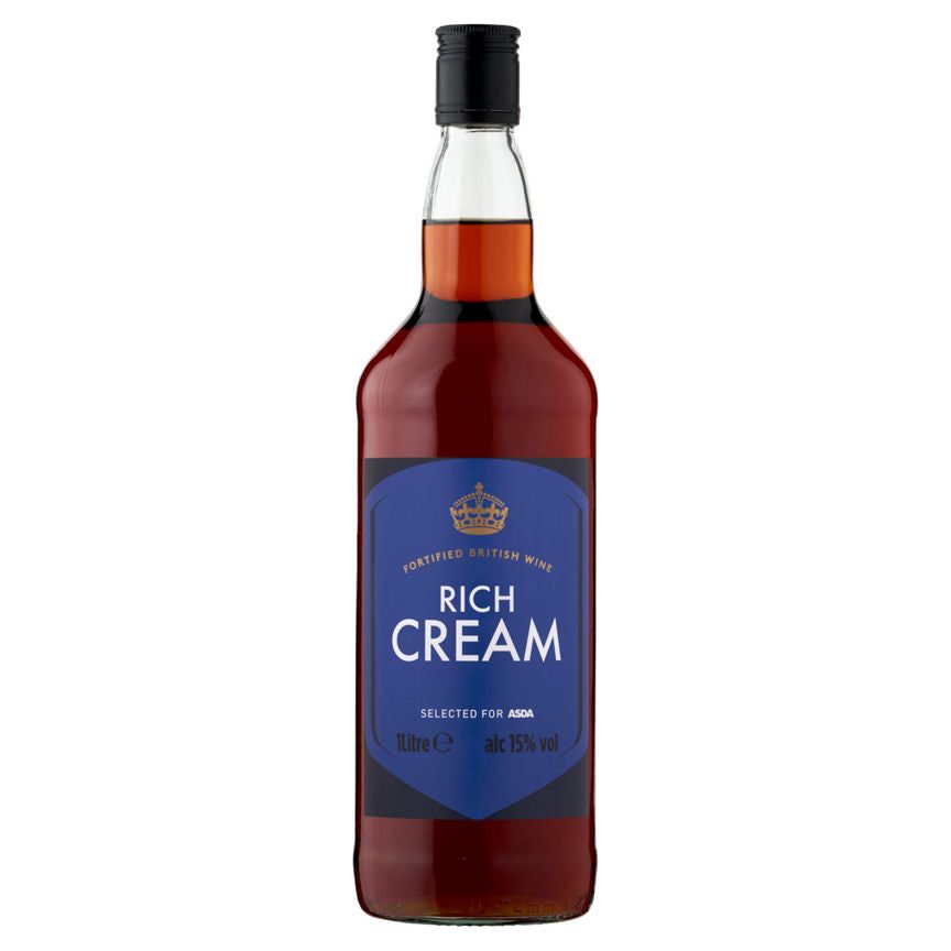 ASDA Fortified British Wine Rich Cream 1 Litre - McGrocer