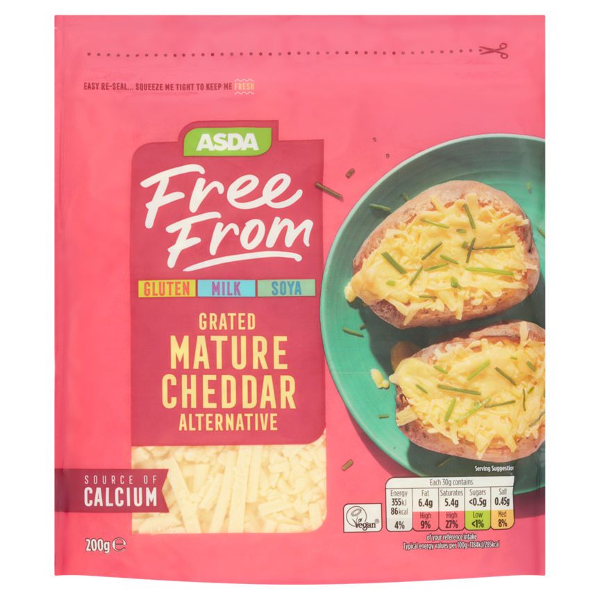 ASDA Free From Grated Cheddar Alternative - McGrocer