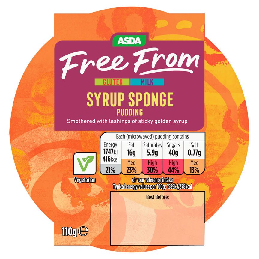ASDA Free From Syrup Sponge Pudding - McGrocer