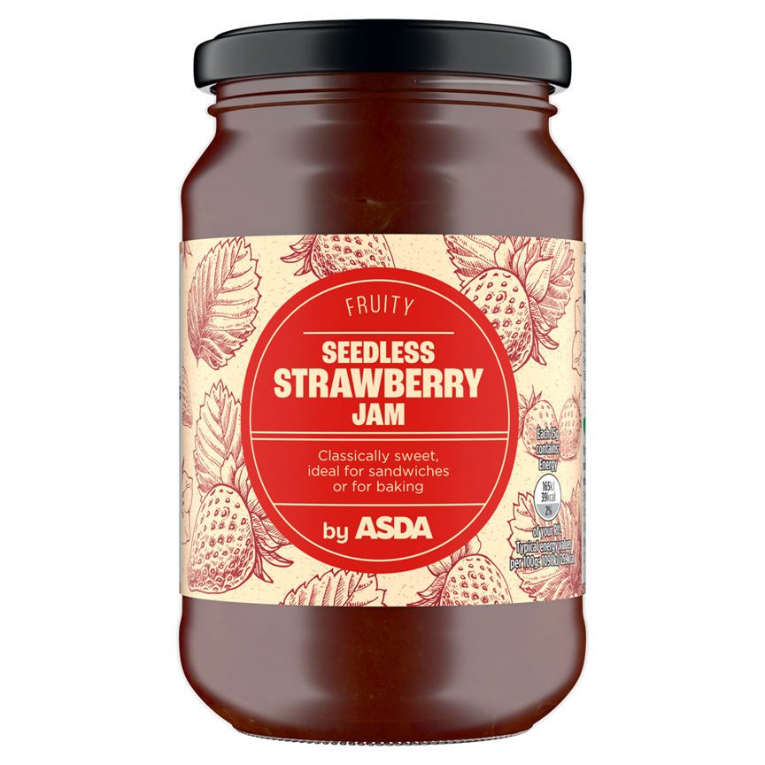 ASDA Fruity Seedless Strawberry Jam 454g - McGrocer