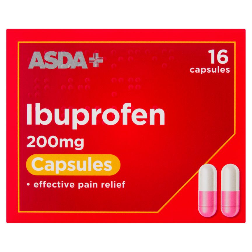 ASDA Ibuprofen 200mg Capsules 16 Pack - McGrocer