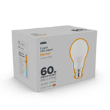 ASDA LED Classic 60W Large Bayonet Lightbulb 6PK - McGrocer