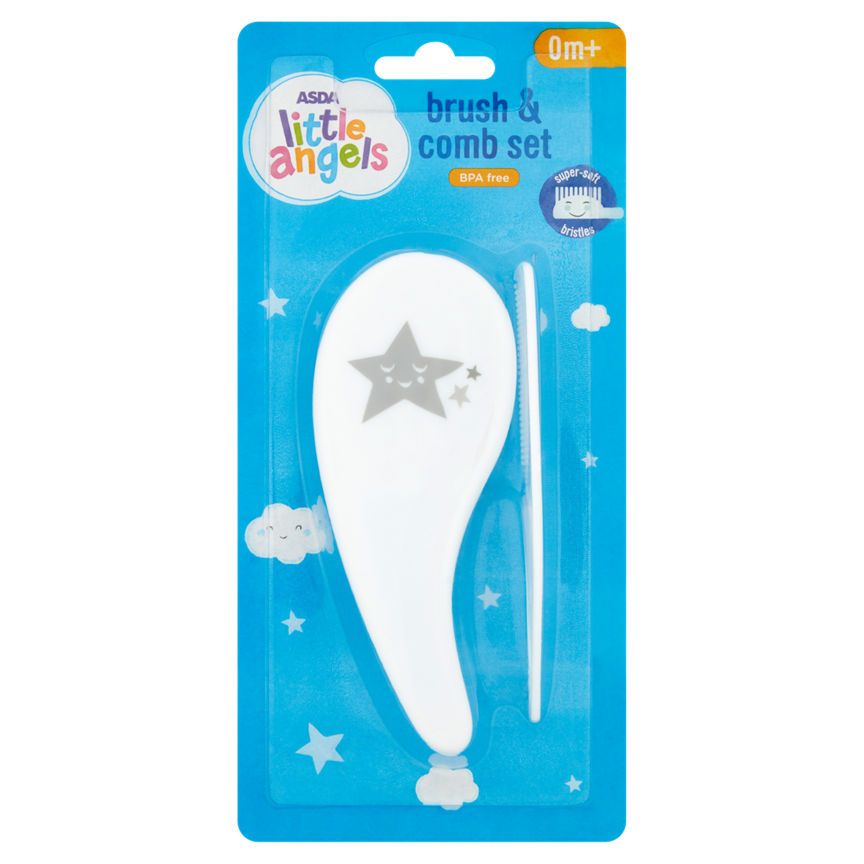 ASDA Little Angels Brush and Comb Set 0m+ - McGrocer