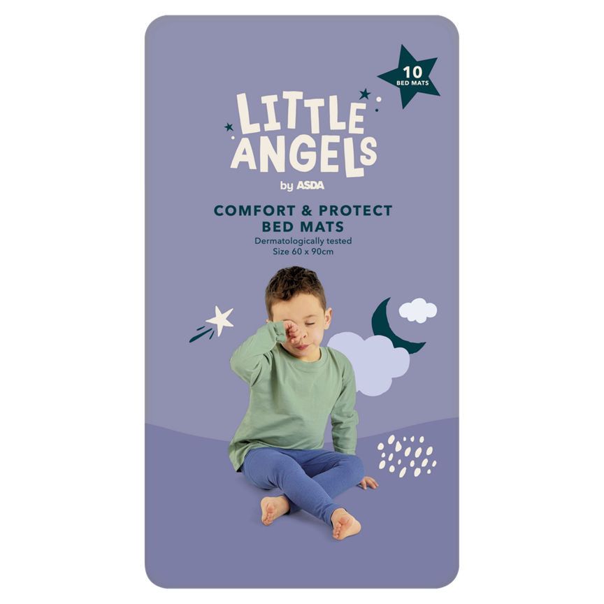 ASDA Little Angels Comfort & Protect 10 Bed Mats - McGrocer