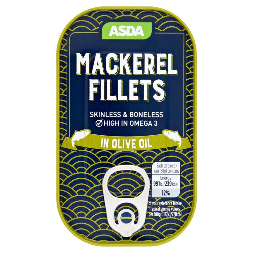ASDA Mackerel Fillets in Olive Oil - McGrocer