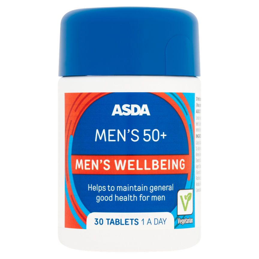 ASDA Men's 50+ Wellbeing 30 Tablets - McGrocer