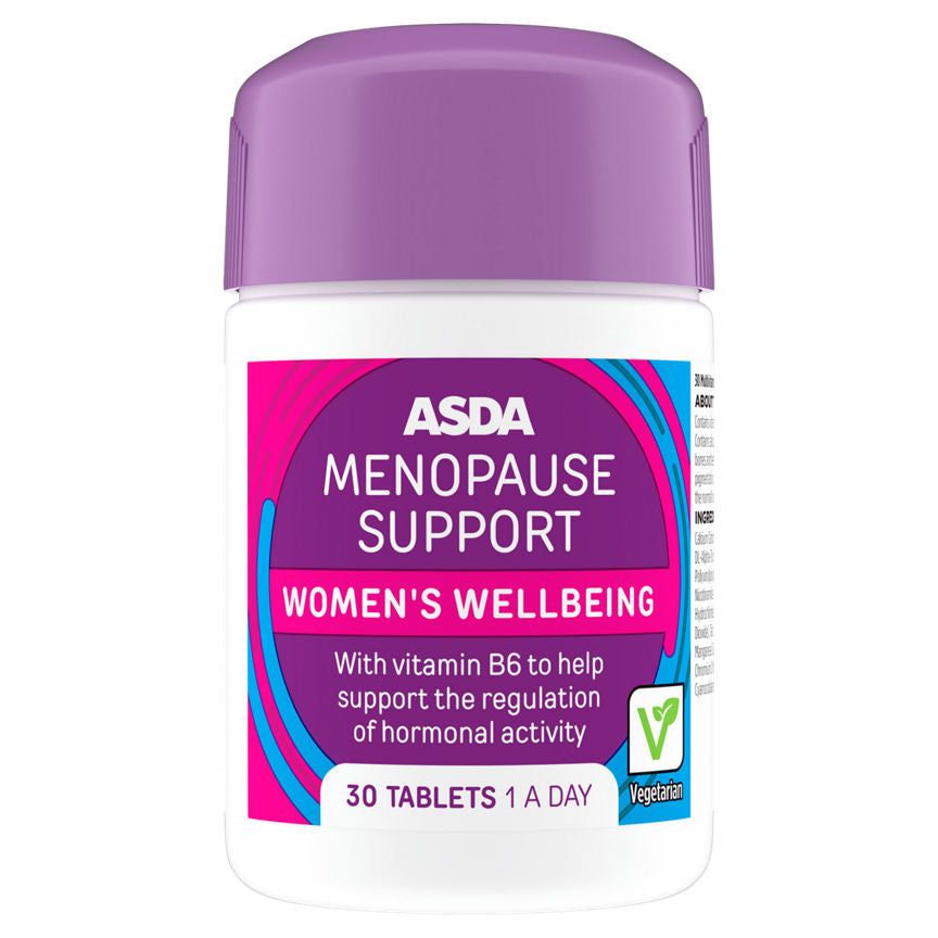ASDA Menopause Support Women's Wellbeing 30 Tablets 1 A Day - McGrocer