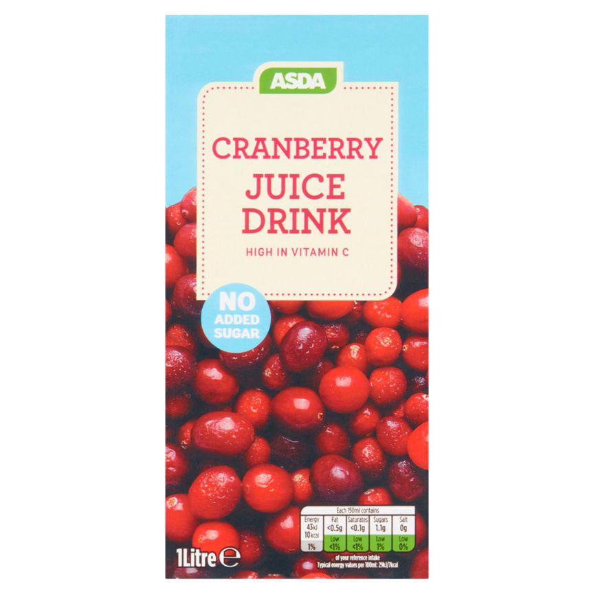 ASDA No Added Sugar Cranberry Juice Drink - McGrocer