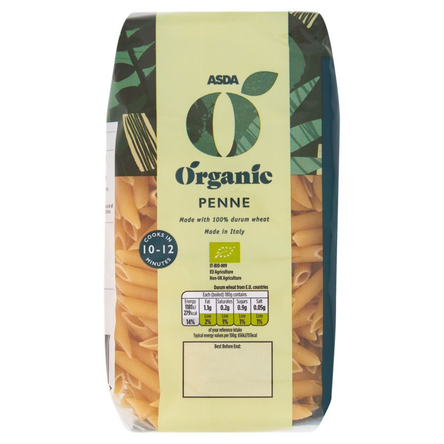 ASDA Organic Penne 500g - McGrocer