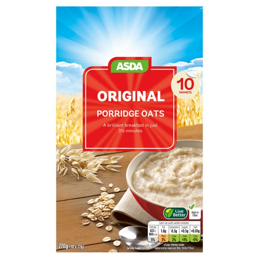 ASDA Original Porridge Oats Sachets - McGrocer