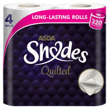ASDA Shades Quilted Toilet Tissue 4 Rolls - McGrocer