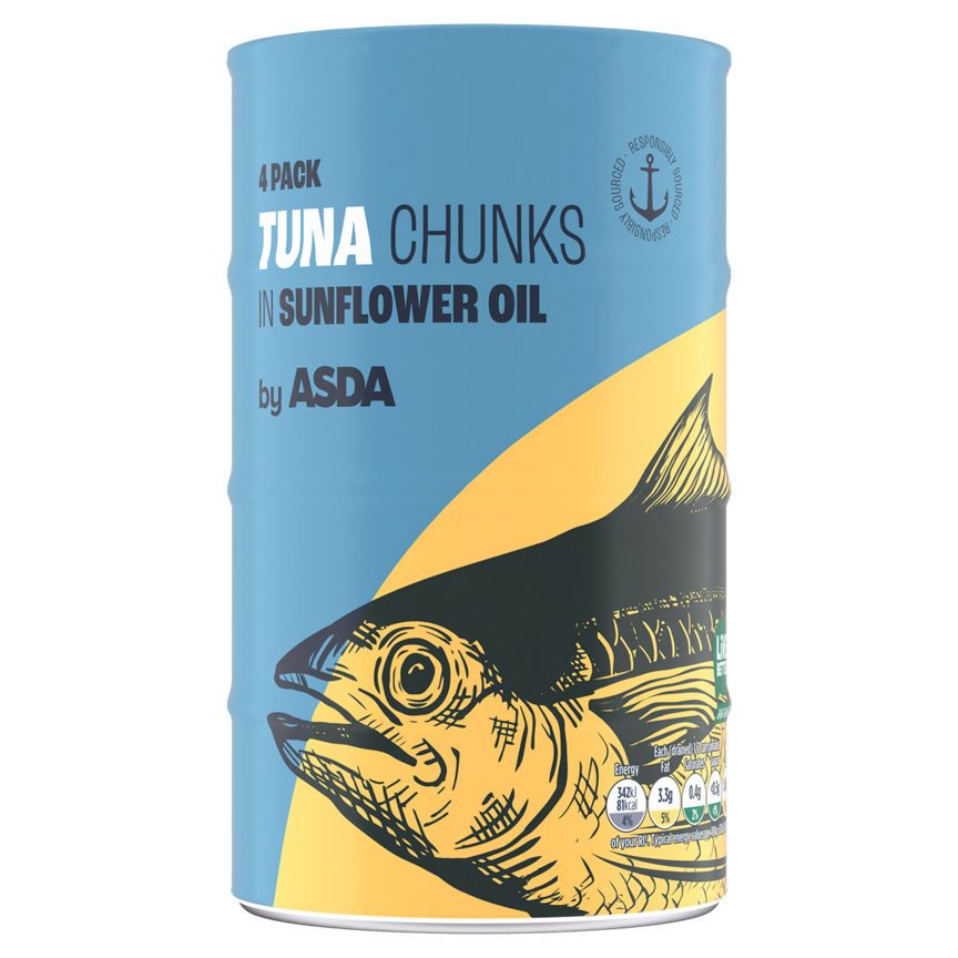 ASDA Skipjack Tuna Chunks in Sunflower Oil - McGrocer
