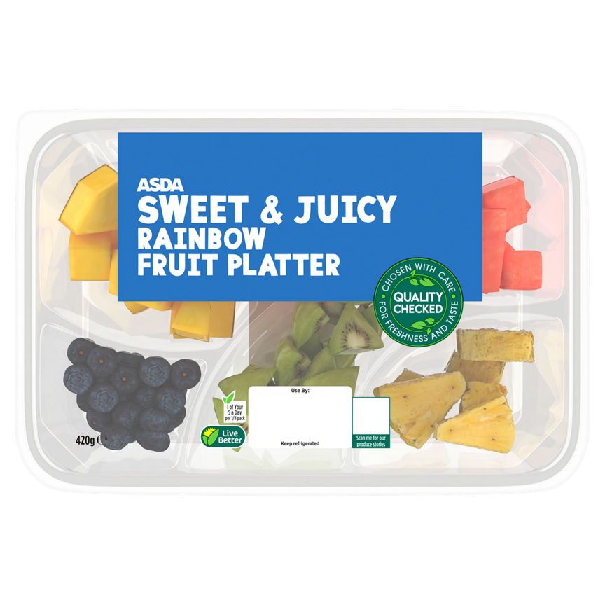 ASDA Sweet & Juicy Rainbow Fruit Platter - McGrocer