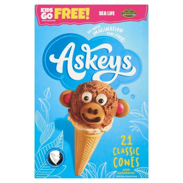 Askeys Cornets Classic Ice Cream Cones 21 per pack - McGrocer