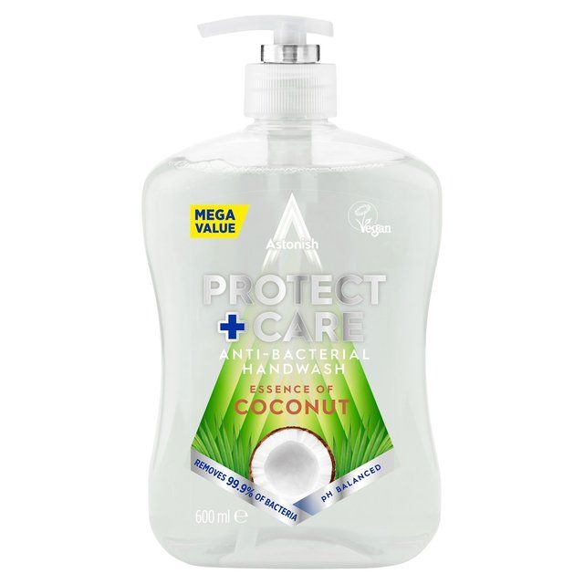 Astonish Protect & Care Anti Bacterial Handwash Coconut 600ml - McGrocer