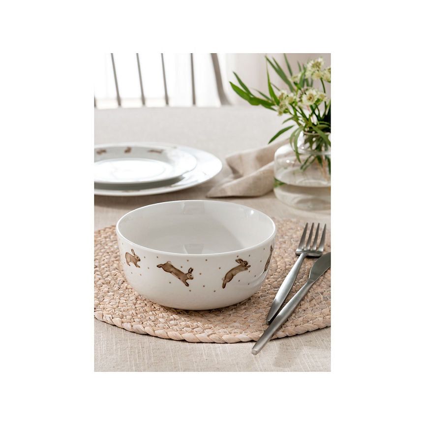 At Home with Stacey Solomon White Bunny Pasta Bowl - McGrocer