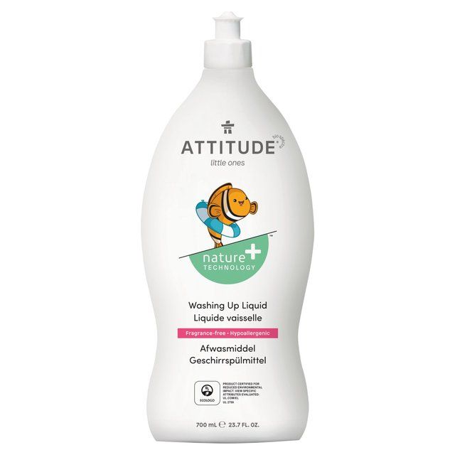 Attitude Little Ones Washing Up Liquid Fragrance Free 700ml - McGrocer