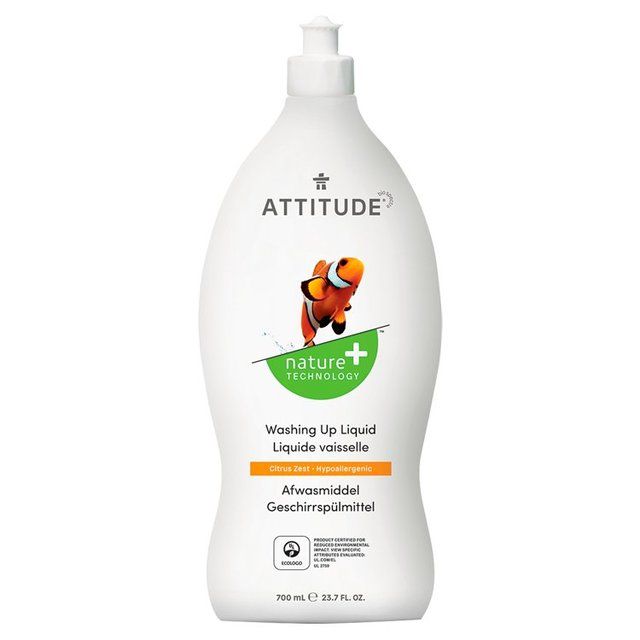 Attitude Washing Up Liquid Citrus Zest 700ml - McGrocer