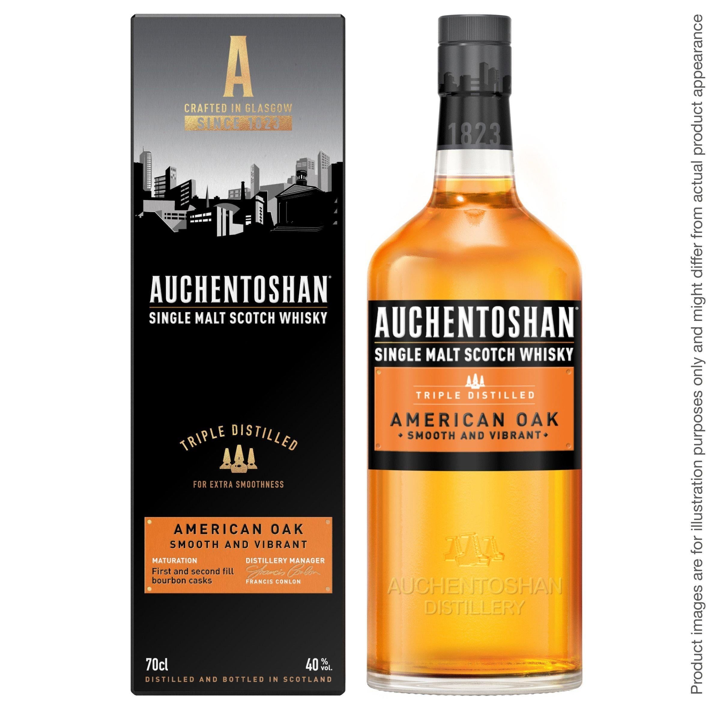 Auchentoshan American Oak Single Malt Scotch Whisky 70cl - McGrocer