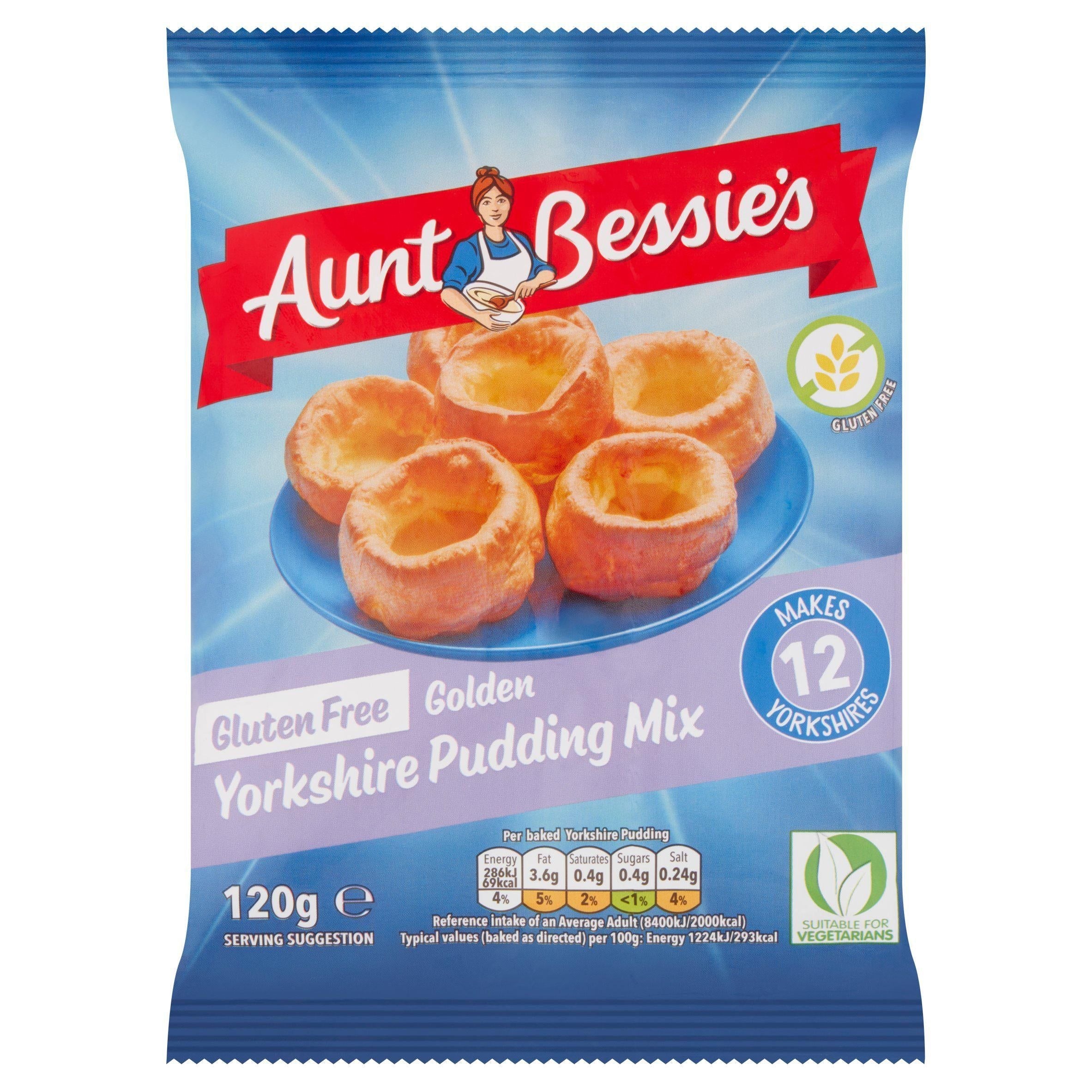 Aunt Bessie's Gluten Free Golden Yorkshire Pudding Mix 120g - McGrocer