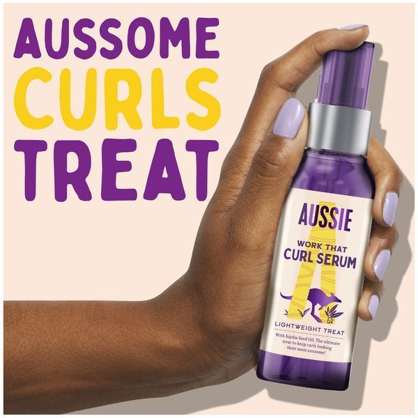 Aussie Work That Curl Hair Serum With Jojoba Seed Oil, 90ml - McGrocer