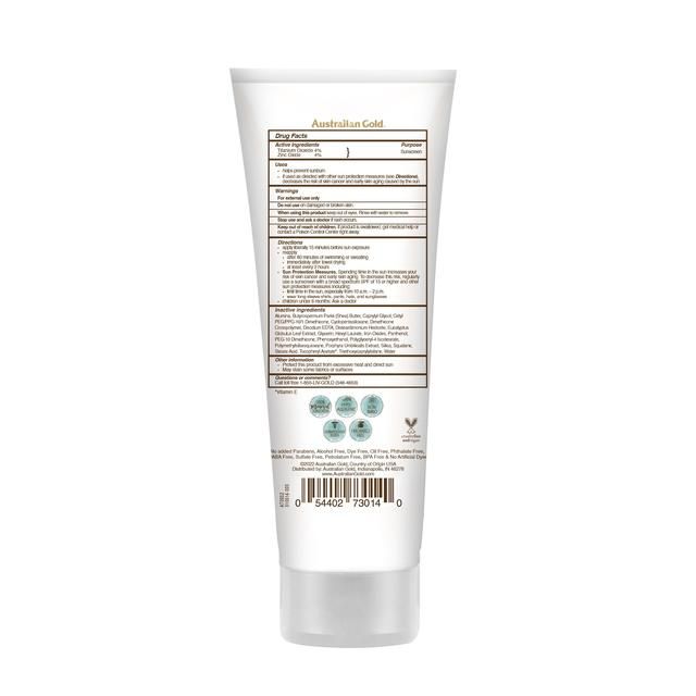 Australian Gold Botanical SPF 50 Tinted Face Sun Lotion Fair To Light 89ml - McGrocer