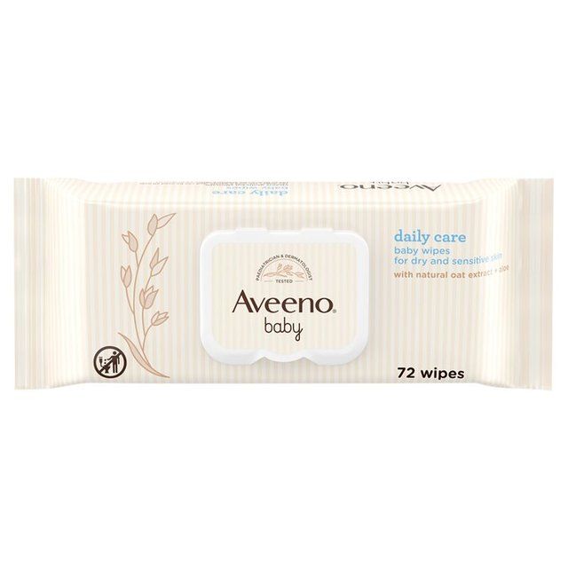 Aveeno Baby Daily Care Baby Wipes   72 per pack - McGrocer