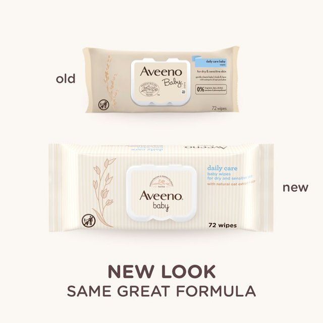 Aveeno Baby Daily Care Baby Wipes   72 per pack - McGrocer