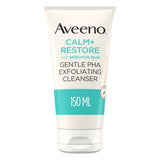 Aveeno Face CALM+RESTORE Gentle Smooth PHA Exfoliating Cleanser for Sensitive Skin, 150ml - McGrocer