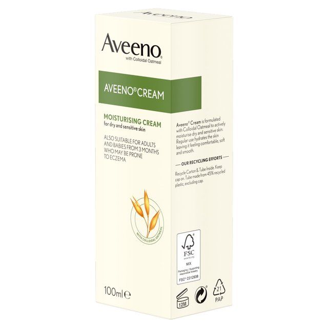 Aveeno Moisturising Cream with Natural Colloidal Oatmeal 100ml - McGrocer